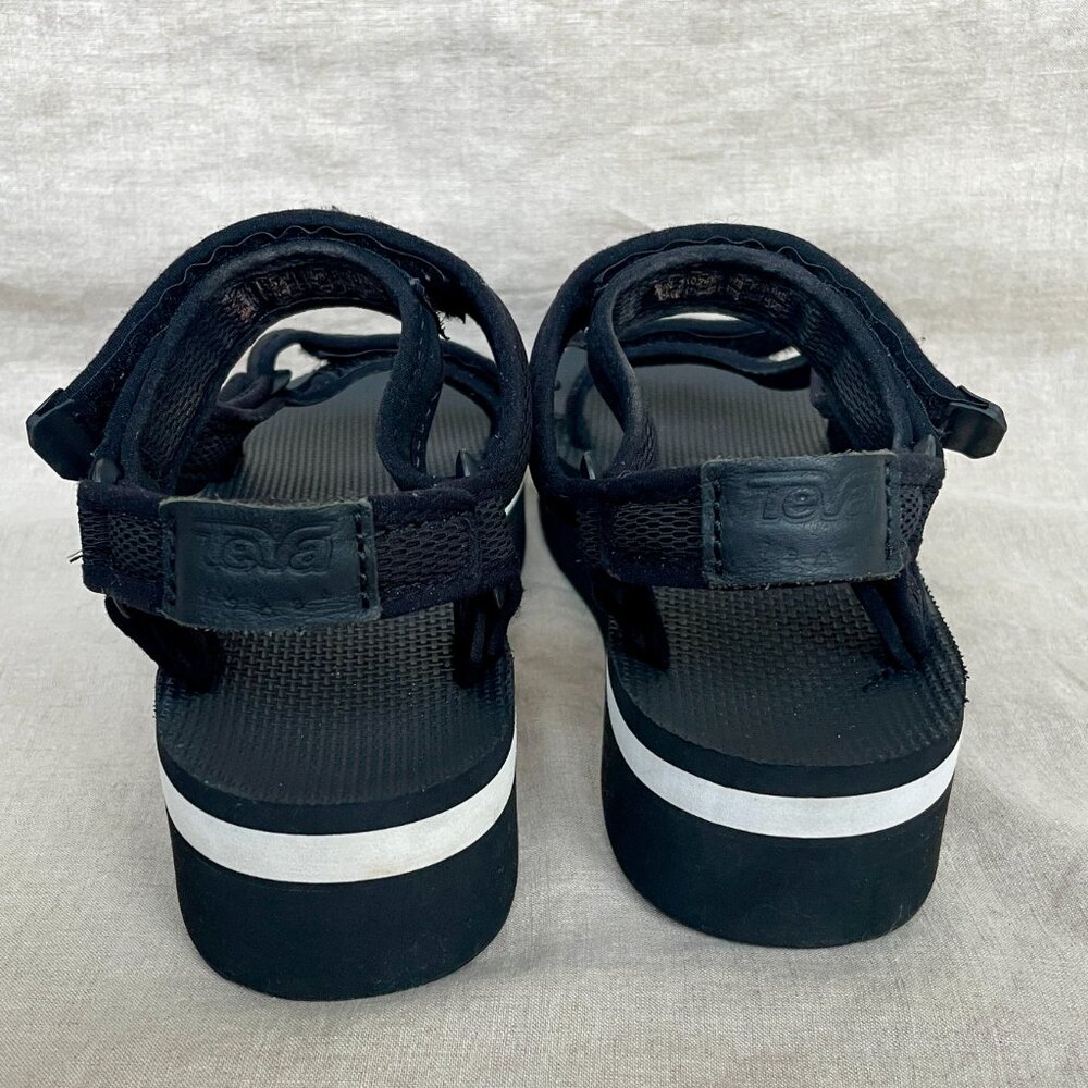 SOLD - Teva Women's “Flatform” Universal Mesh Sandals | Black | Size 8 - Picture 6 of 6
